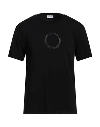 Bikkembergs Man T-shirt Black Size 36 Cotton, Elastane