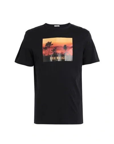Bikkembergs Man T-shirt Black Size Xxl Cotton