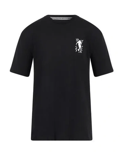 Bikkembergs Man T-shirt Black Size L Cotton