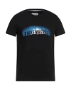 Bikkembergs Man T-shirt Black Size L Cotton, Elastane