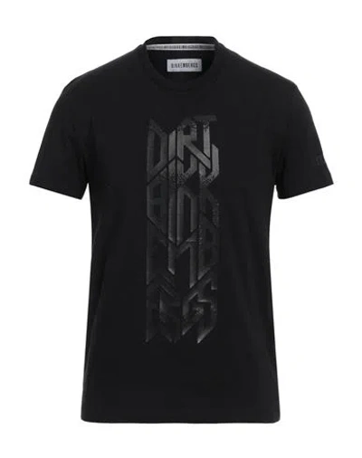 Bikkembergs Man T-shirt Black Size L Cotton, Elastane
