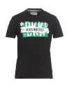 Bikkembergs Man T-shirt Black Size L Cotton, Elastane