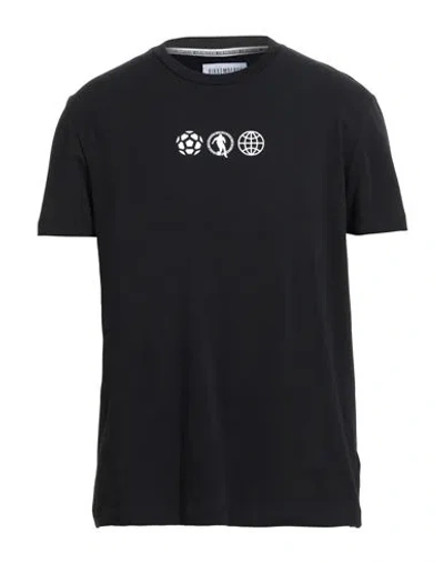 Bikkembergs Man T-shirt Black Size L Cotton, Elastane