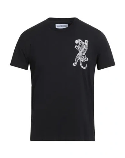 Bikkembergs Man T-shirt Black Size L Cotton, Elastane