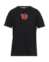 Bikkembergs Man T-shirt Black Size S Cotton, Elastane