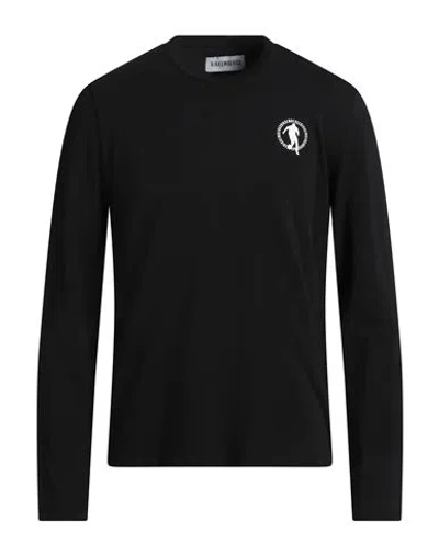 Bikkembergs Man T-shirt Black Size L Cotton, Lycra