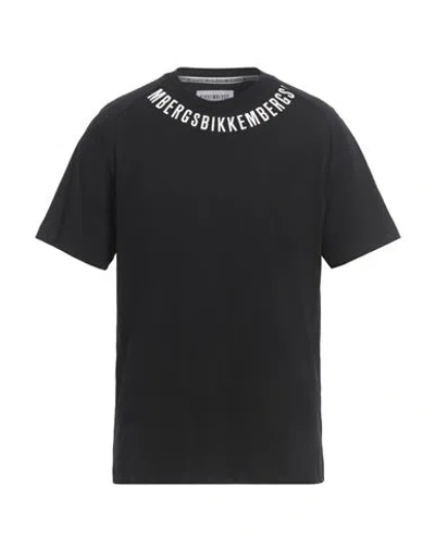 Bikkembergs Man T-shirt Black Size M Cotton, Elastane
