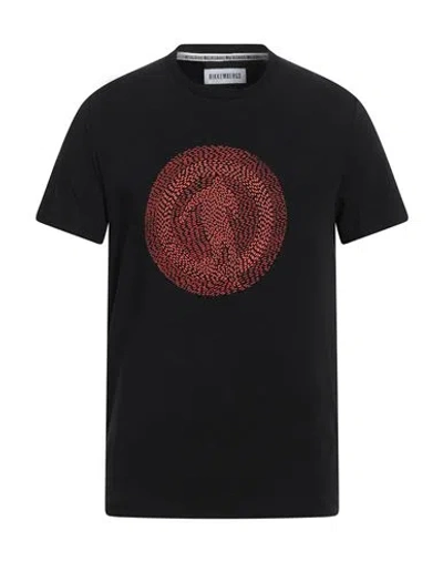 Bikkembergs Man T-shirt Black Size M Cotton, Elastane