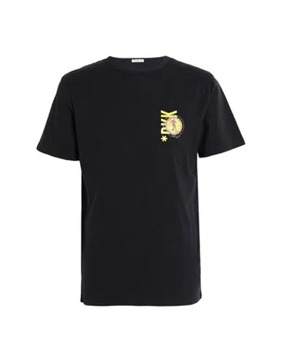 Bikkembergs Man T-shirt Black Size M Cotton, Elastane