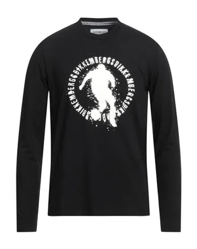 Bikkembergs Man T-shirt Black Size M Cotton, Elastane