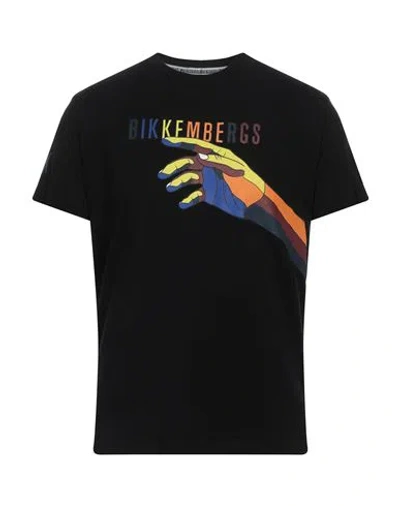 Bikkembergs Man T-shirt Black Size M Cotton, Elastane