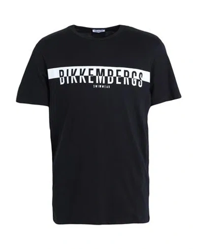 Bikkembergs Man T-shirt Black Size Xxl Cotton