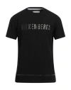 Bikkembergs Man T-shirt Black Size S Cotton, Elastane