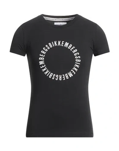 Bikkembergs Man T-shirt Black Size S Cotton, Elastane