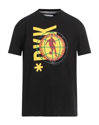 Bikkembergs Man T-shirt Black Size Xxxl Cotton, Elastane