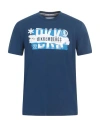 Bikkembergs Man T-shirt Blue Size L Cotton, Elastane