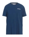 Bikkembergs Man T-shirt Blue Size Xl Cotton, Elastane