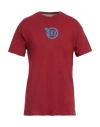Bikkembergs Man T-shirt Burgundy Size M Cotton, Elastane In Red