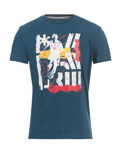 Bikkembergs Man T-shirt Deep Teal Size L Cotton, Elastane In Green