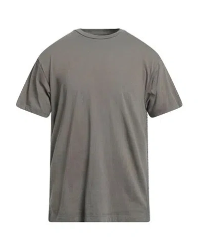 Bikkembergs Man T-shirt Lead Size L Cotton, Elastane In Grey