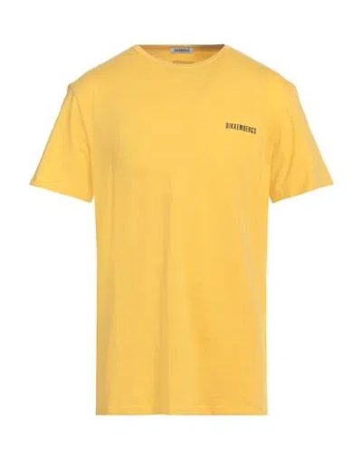 Bikkembergs Man T-shirt Mandarin Size S Cotton, Elastane