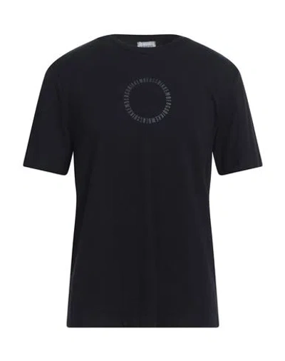 Bikkembergs Man T-shirt Midnight Blue Size 44 Cotton, Elastane