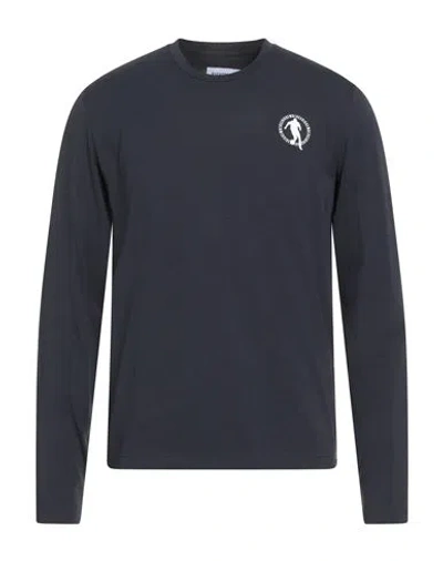 Bikkembergs Man T-shirt Midnight Blue Size S Cotton, Lycra
