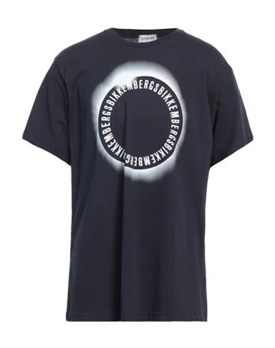 Bikkembergs Man T-shirt Navy Blue Size 44 Cotton