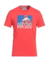 Bikkembergs Man T-shirt Red Size L Cotton, Elastane