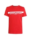 Bikkembergs Man T-shirt Red Size Xxl Cotton In Red