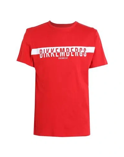 Bikkembergs Man T-shirt Red Size Xxl Cotton