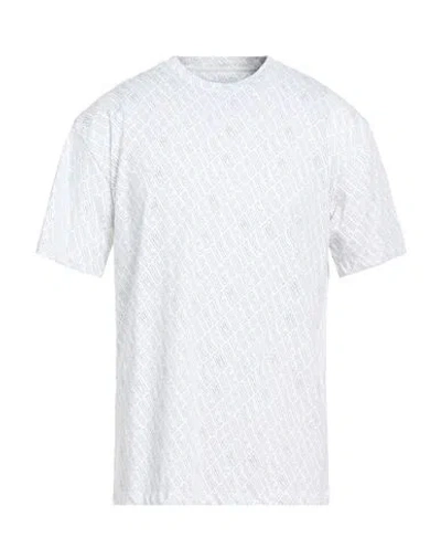 Bikkembergs Man T-shirt White Size L Cotton