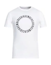 Bikkembergs Man T-shirt White Size M Cotton, Elastane In White