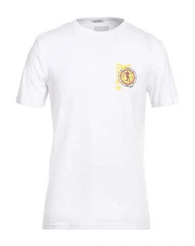Bikkembergs Man T-shirt White Size S Cotton, Elastane