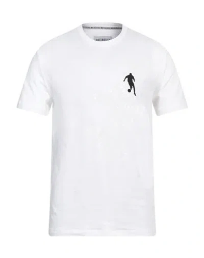 Bikkembergs Man T-shirt White Size S Cotton, Elastane
