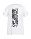 Bikkembergs Man T-shirt White Size Xs Cotton, Elastane In White