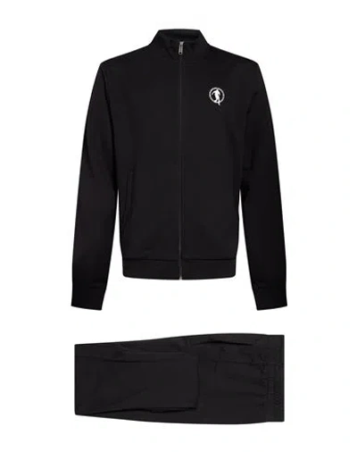 Bikkembergs Man Tracksuit Black Size Xl Cotton, Lycra