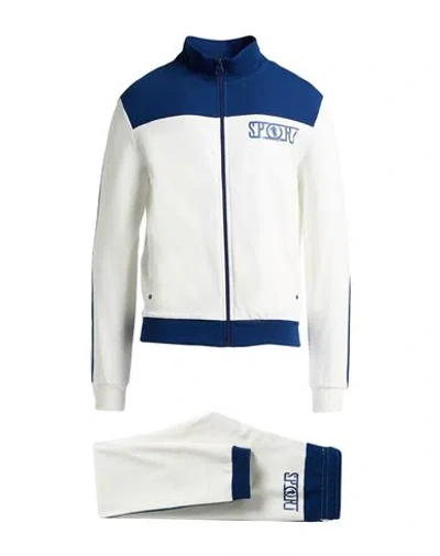 Bikkembergs Man Tracksuit Blue Size M Cotton, Elastane