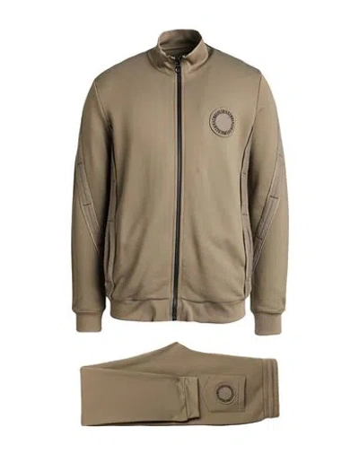 Bikkembergs Man Tracksuit Khaki Size Xxxl Polyamide, Cotton, Elastane