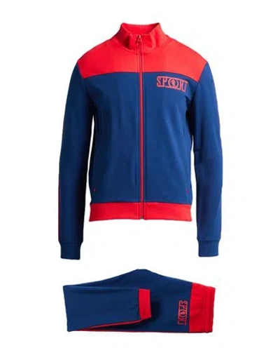 Bikkembergs Man Tracksuit Red Size M Cotton, Elastane