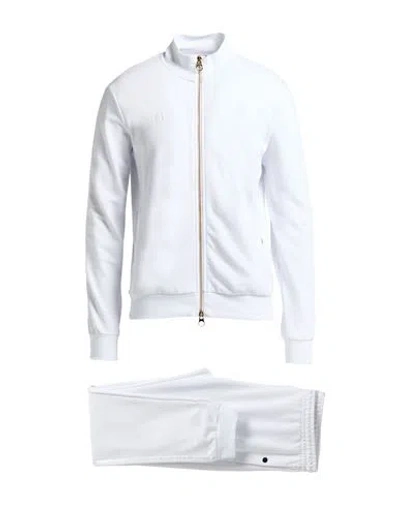 Bikkembergs Man Tracksuit White Size S Polyester, Cotton
