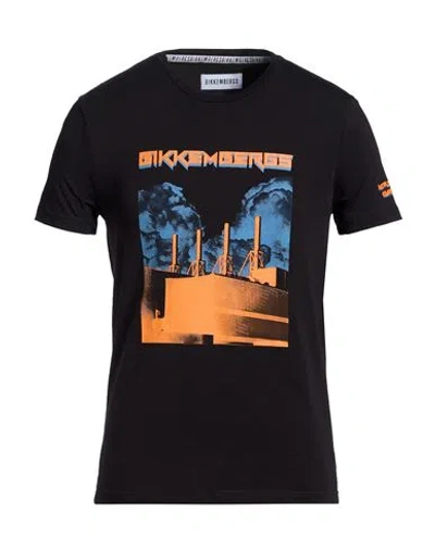 Bikkembergs Man T-shirt Black Size L Cotton, Elastane