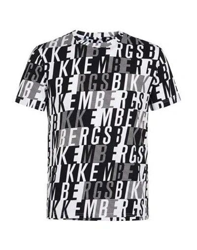 Bikkembergs Man T-shirt Black Size S Cotton, Lycra In Multi