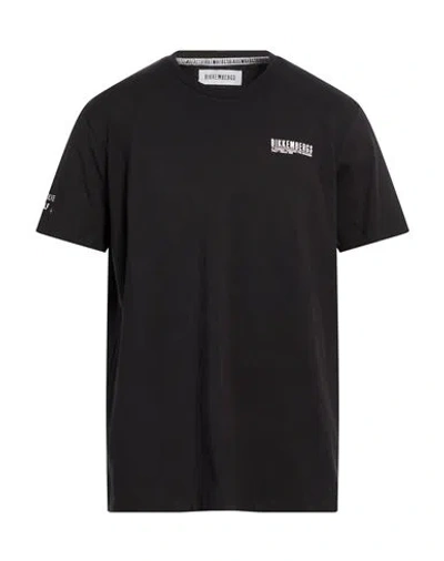 Bikkembergs Man T-shirt Black Size Xxxl Cotton, Elastane