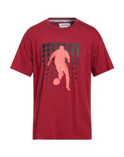 Bikkembergs Man T-shirt Brick Size L Cotton In Red