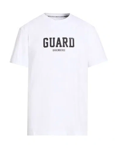 Bikkembergs Man T-shirt White Size L Cotton