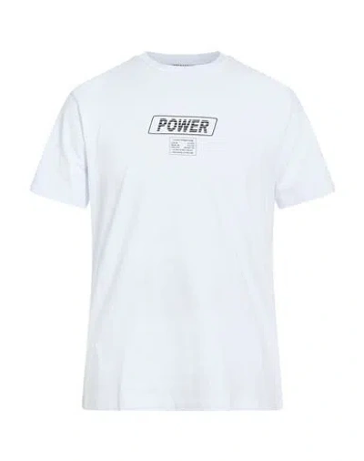 Bikkembergs Man T-shirt White Size S Cotton, Elastane