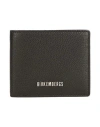 Bikkembergs Man Wallet Black Size - Calfskin