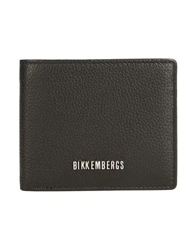 Bikkembergs Man Wallet Black Size - Calfskin
