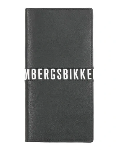 Bikkembergs Man Wallet Black Size - Calfskin